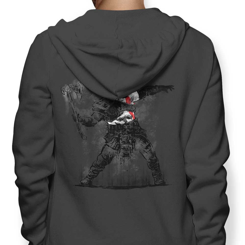 God Throwing Axe - Adult & Kids T-Shirts, Sweatshirts & Hoodies apparel design preview 1
