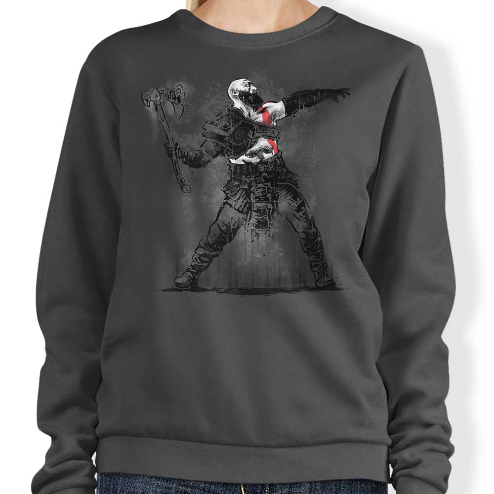 God Throwing Axe - Adult & Kids T-Shirts, Sweatshirts & Hoodies apparel design preview 1