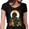 Goddess of Cats Women's V-Neck - Adult & Kids T-Shirts, Sweatshirts & Hoodies apparel design preview 1