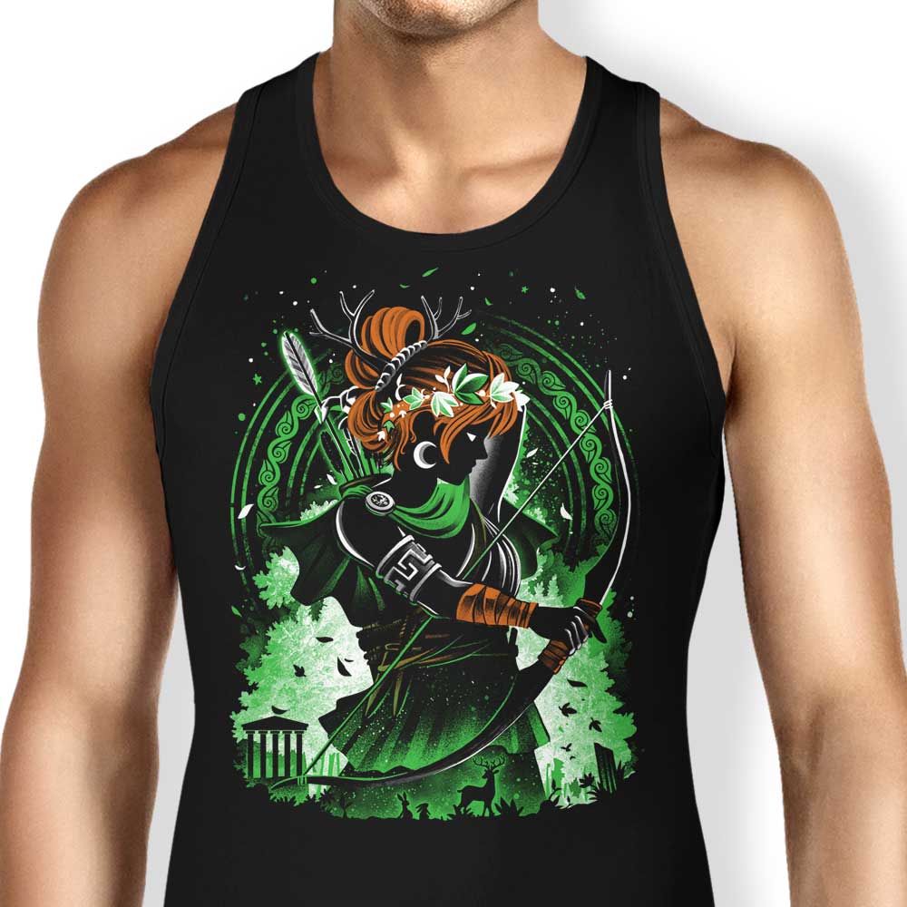 Goddess of Hunting Tank Top - Adult & Kids T-Shirts, Sweatshirts & Hoodies apparel design preview 1
