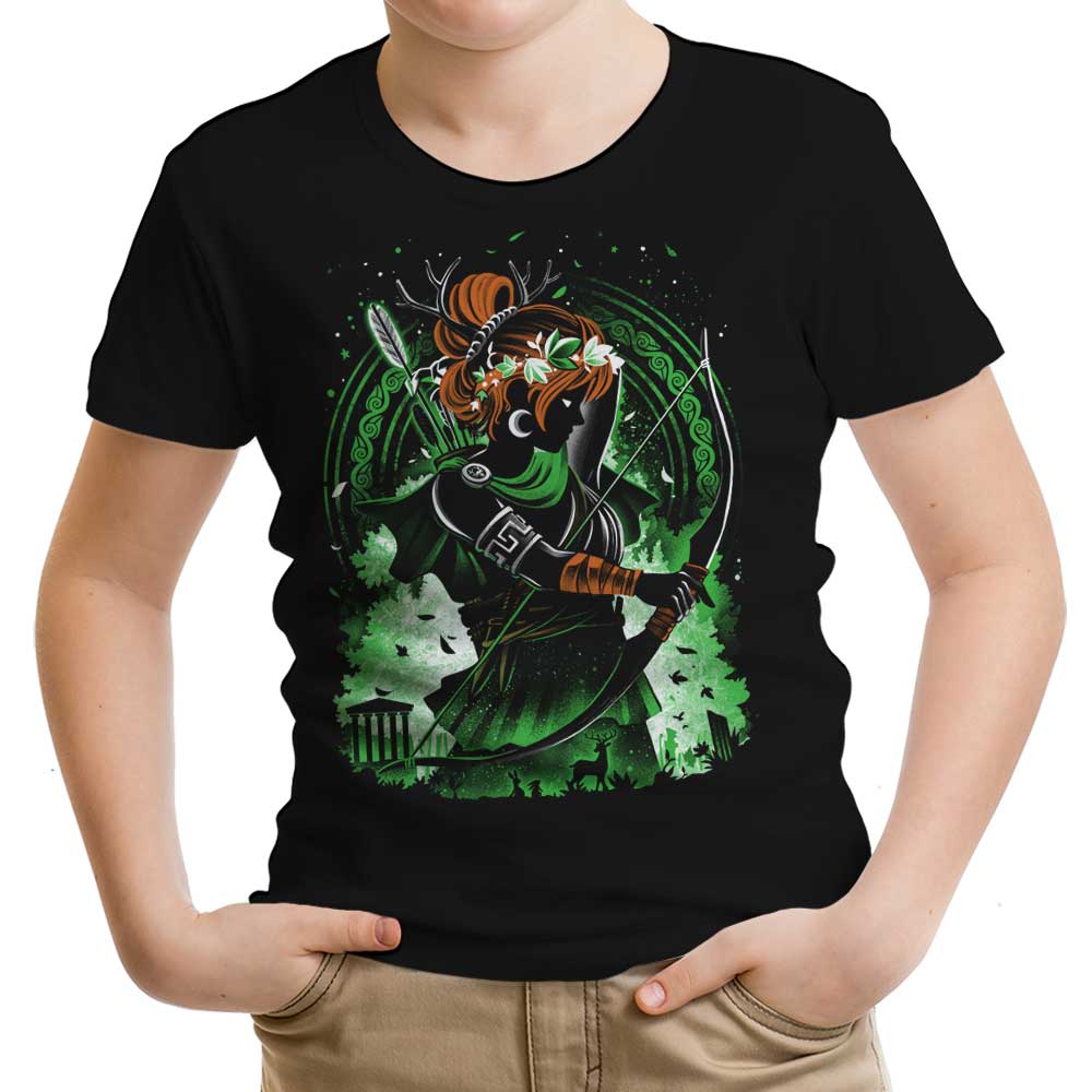 Goddess of Hunting Youth Apparel - Adult & Kids T-Shirts, Sweatshirts & Hoodies apparel design preview 1