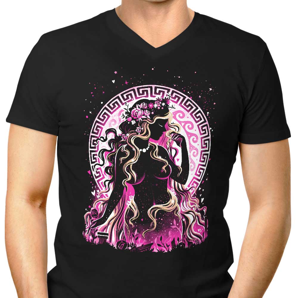 Goddess of Love and Beauty Men's V-Neck - Adult & Kids T-Shirts, Sweatshirts & Hoodies apparel design preview 1
