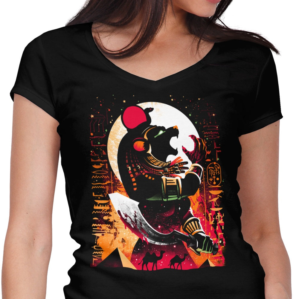 Goddess of War Women's V-Neck - Adult & Kids T-Shirts, Sweatshirts & Hoodies apparel design preview 1
