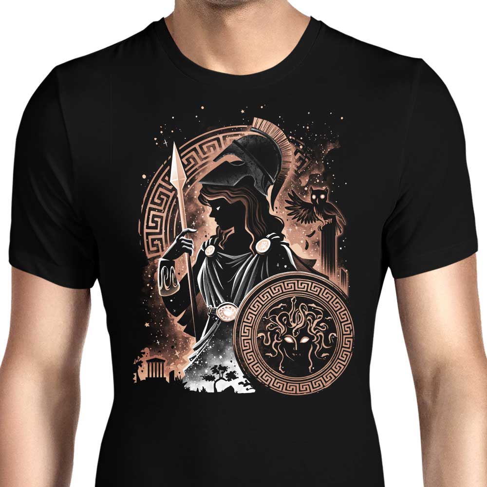Goddess of Wisdom, Arts, and War Men's Apparel - Adult & Kids T-Shirts, Sweatshirts & Hoodies apparel design preview 1