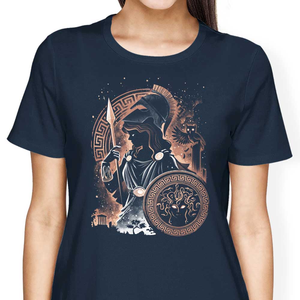 Goddess of Wisdom, Arts, and War Women's Apparel - Adult & Kids T-Shirts, Sweatshirts & Hoodies apparel design preview 2