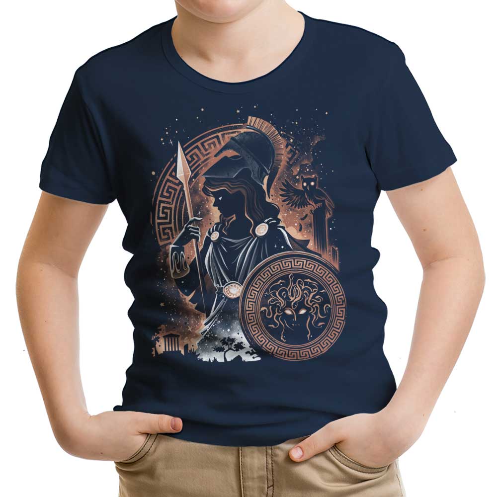 Goddess of Wisdom, Arts, and War Youth Apparel - Adult & Kids T-Shirts, Sweatshirts & Hoodies apparel design preview 2