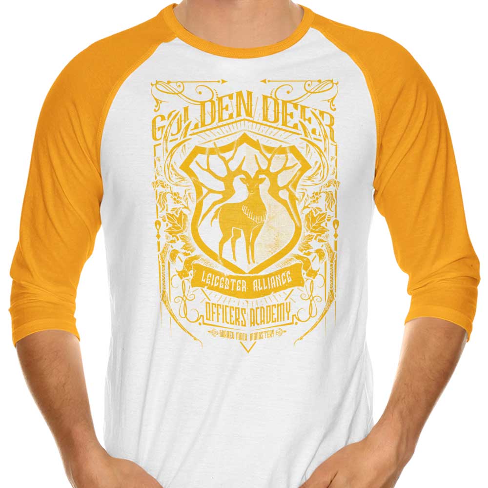 Golden Deer Officers 3/4 Sleeve Raglan - Adult & Kids T-Shirts, Sweatshirts & Hoodies apparel design preview 1