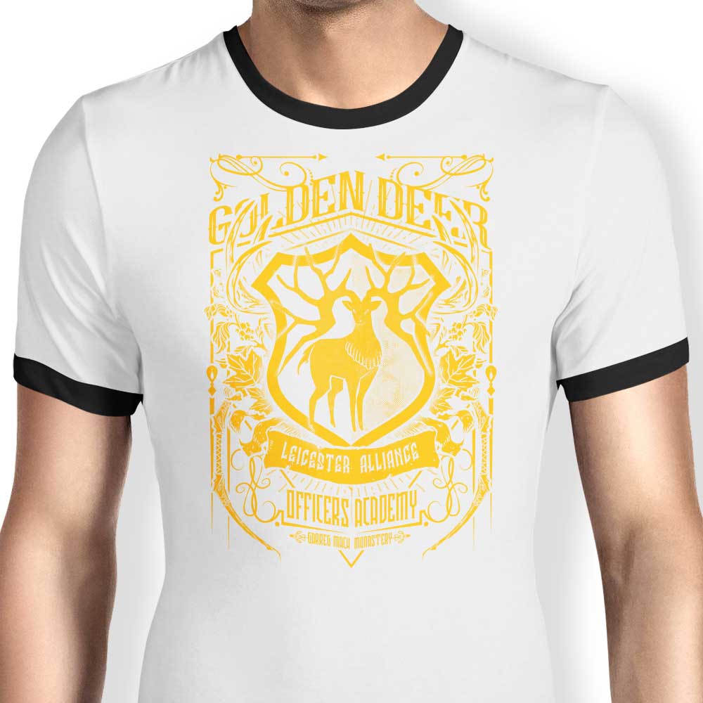 Golden Deer Officers Ringer - Adult & Kids T-Shirts, Sweatshirts & Hoodies apparel design preview 1