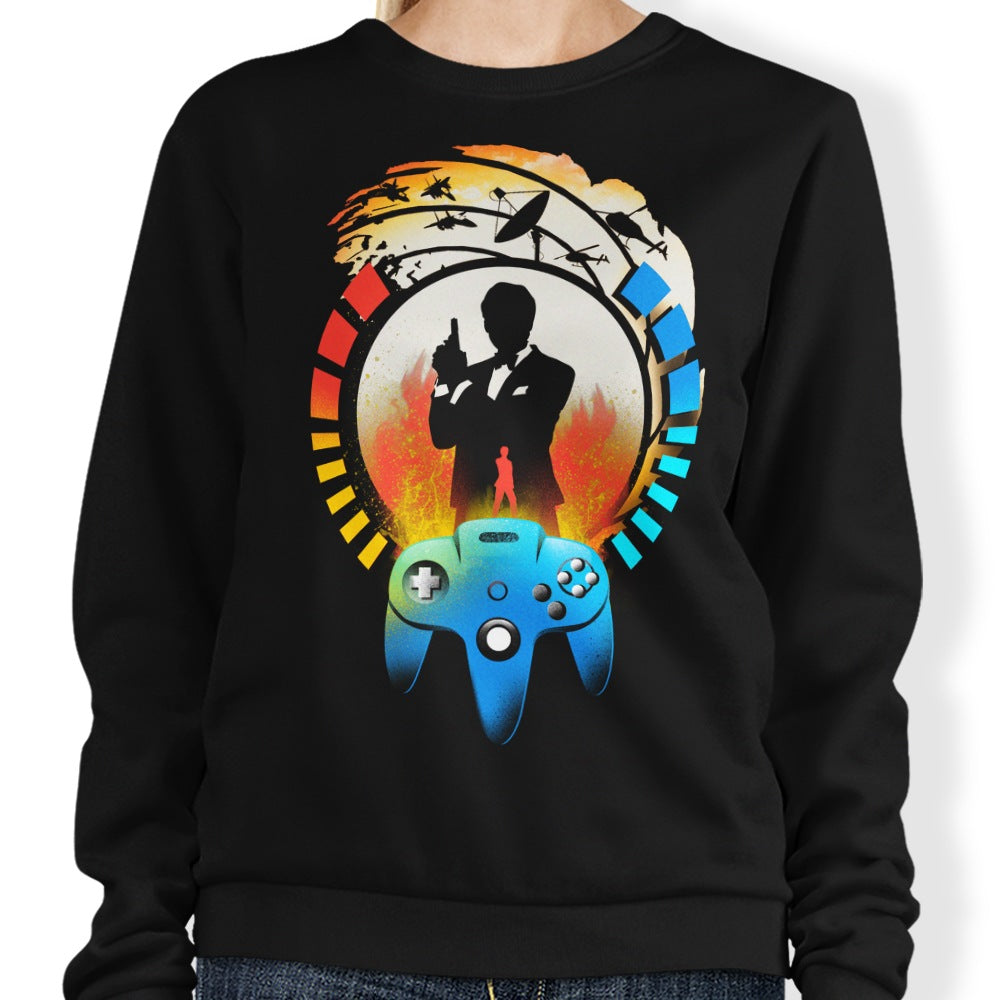 Golden Gun 64 - Adult & Kids T-Shirts, Sweatshirts & Hoodies apparel design preview 1