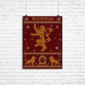 Golden Lion Sweater Poster - Adult & Kids T-Shirts, Sweatshirts & Hoodies apparel design preview 1