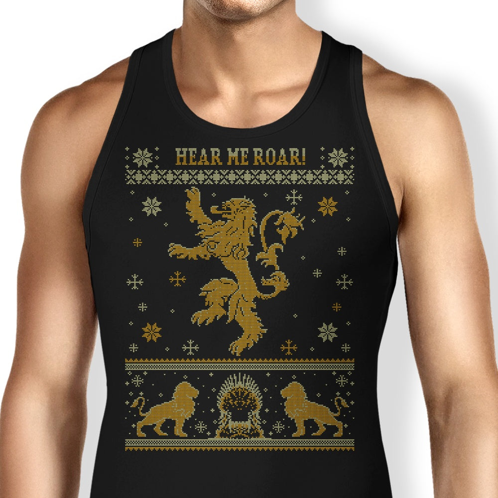 Golden Lion Sweater Tank Top - Adult & Kids T-Shirts, Sweatshirts & Hoodies apparel design preview 1