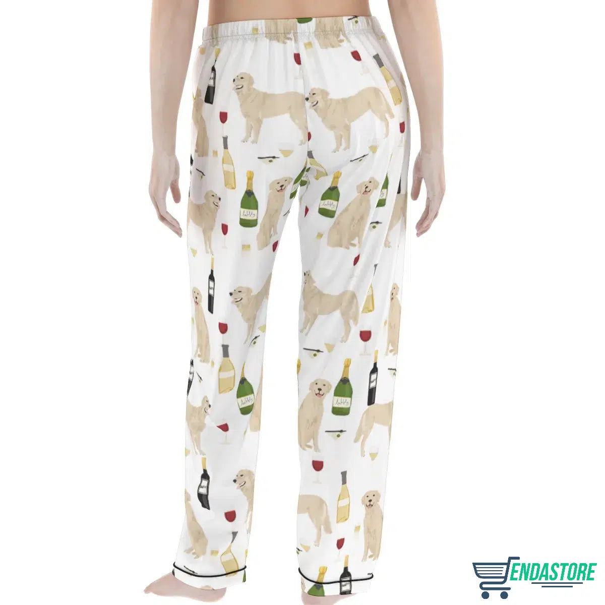 Golden Retriever Christmas Satin Pajama Set product image 3