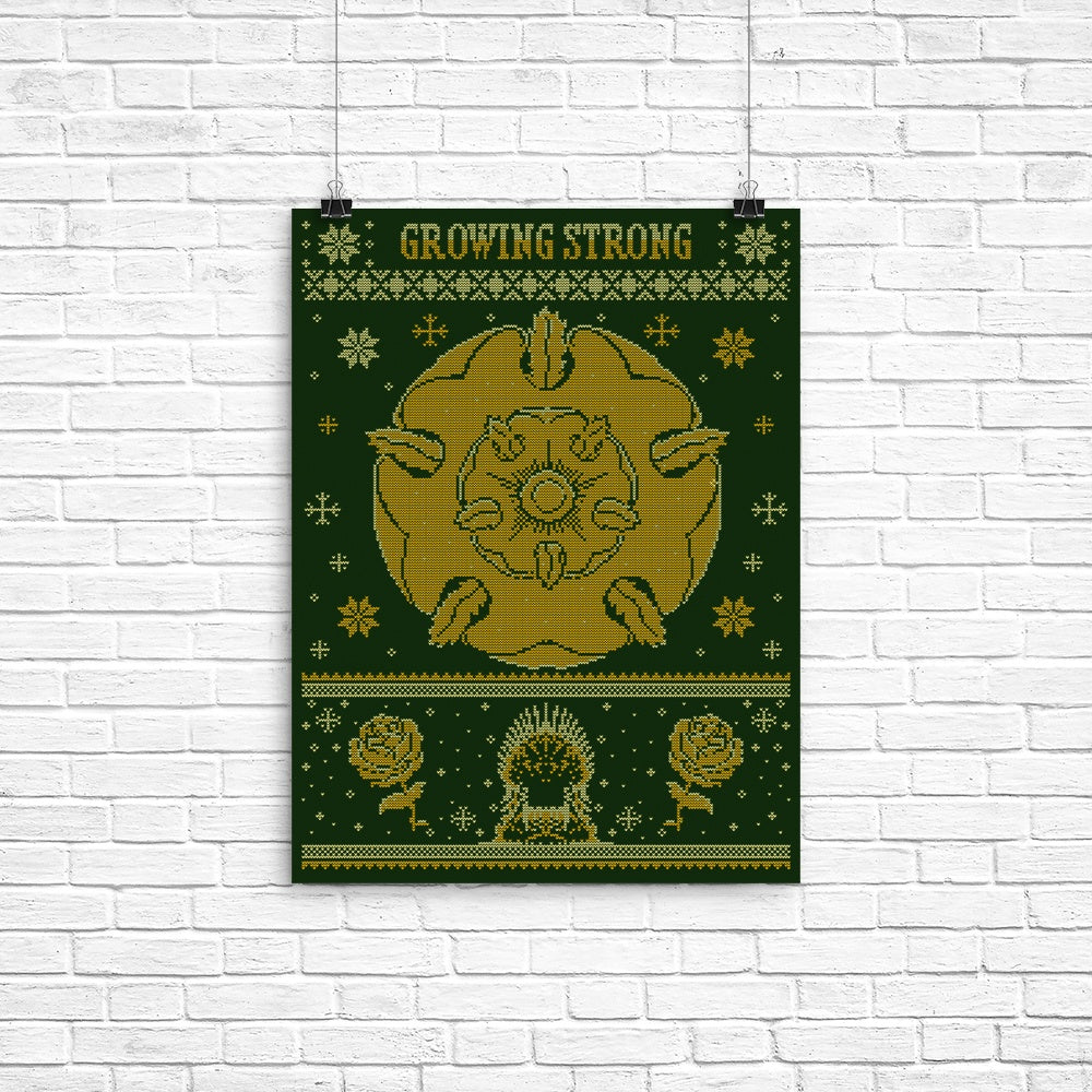 Golden Rose Sweater Poster - Adult & Kids T-Shirts, Sweatshirts & Hoodies apparel design preview 1