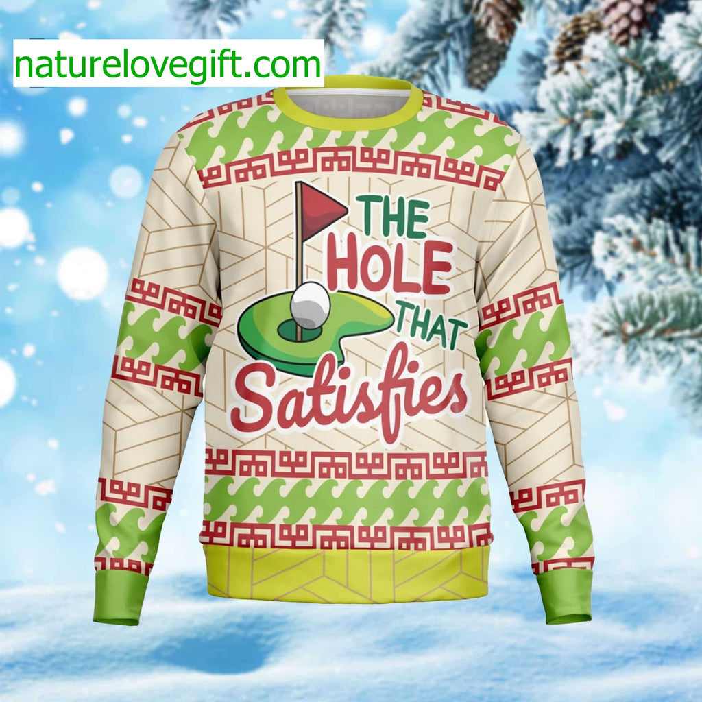 Golf Lovers The Hole That Satisfies Ugly Christmas Sweater product image