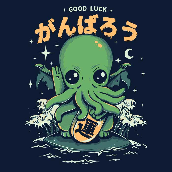 Good Luck, Cthulhu Women's Apparel - Adult & Kids T-Shirts, Sweatshirts & Hoodies apparel design preview 2