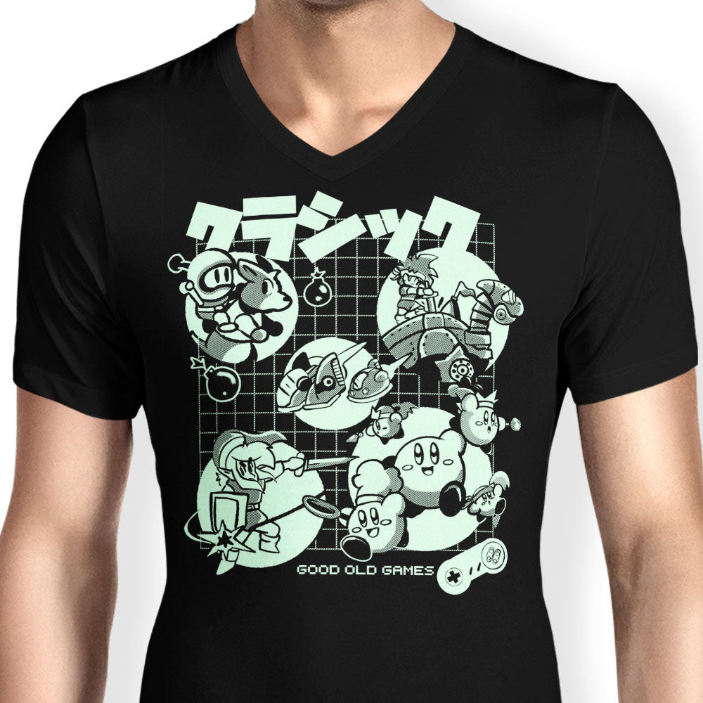 Good Old Super Men's V-Neck - Adult & Kids T-Shirts, Sweatshirts & Hoodies apparel design preview 2