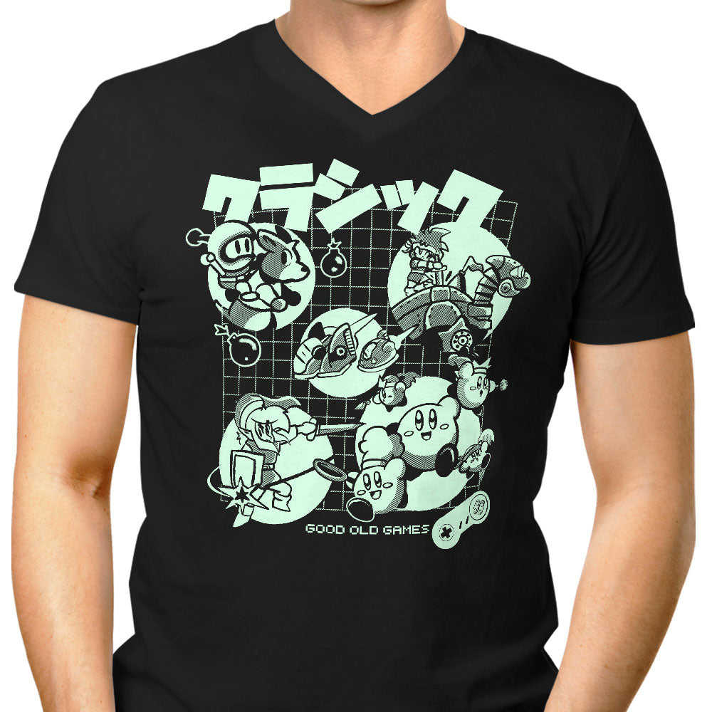 Good Old Super Men's V-Neck - Adult & Kids T-Shirts, Sweatshirts & Hoodies apparel design preview 1
