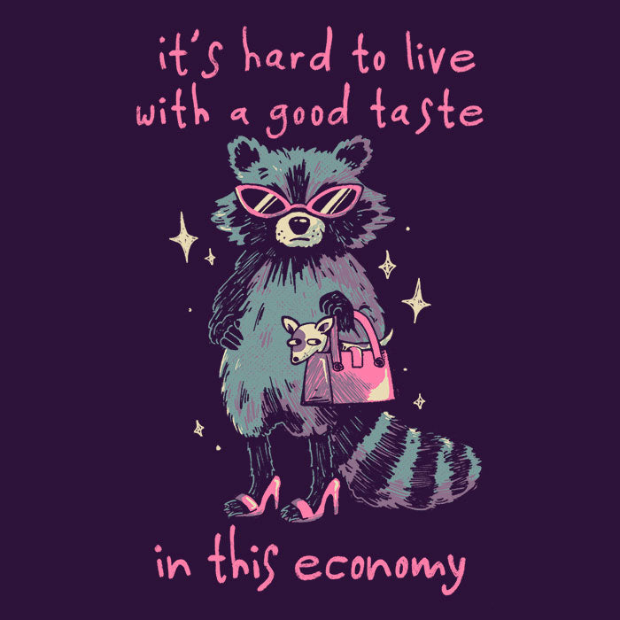 Good Taste Raccoon Men's Apparel - Adult & Kids T-Shirts, Sweatshirts & Hoodies apparel design preview 2