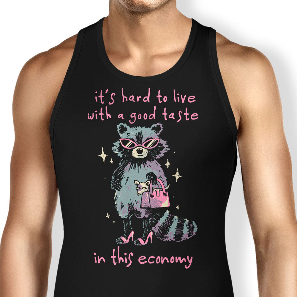 Good Taste Raccoon Tank Top - Adult & Kids T-Shirts, Sweatshirts & Hoodies apparel design preview 1