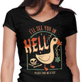 Goose Warning Women's V-Neck - Adult & Kids T-Shirts, Sweatshirts & Hoodies apparel design preview 1