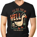 Goose Warning Men's V-Neck - Adult & Kids T-Shirts, Sweatshirts & Hoodies apparel design preview 1