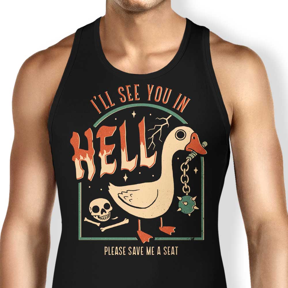 Goose Warning Tank Top - Adult & Kids T-Shirts, Sweatshirts & Hoodies apparel design preview 1