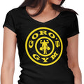 Goro's Gym Women's V-Neck - Adult & Kids T-Shirts, Sweatshirts & Hoodies apparel design preview 1