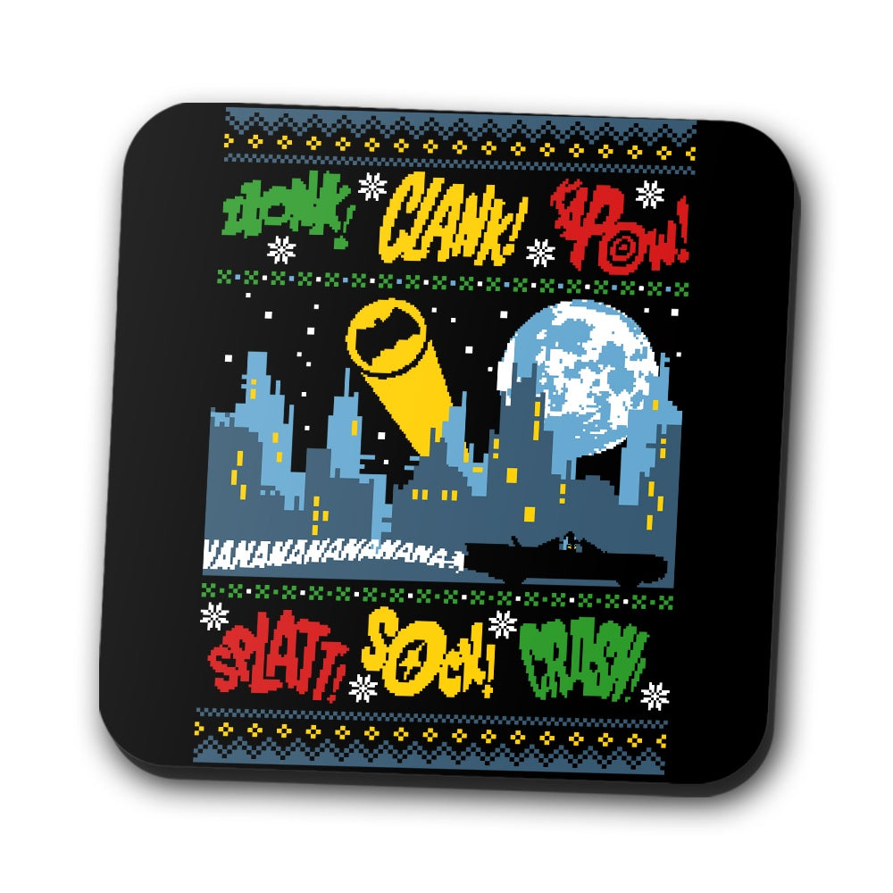 Gotham Christmas Coasters - Adult & Kids T-Shirts, Sweatshirts & Hoodies apparel design preview 1
