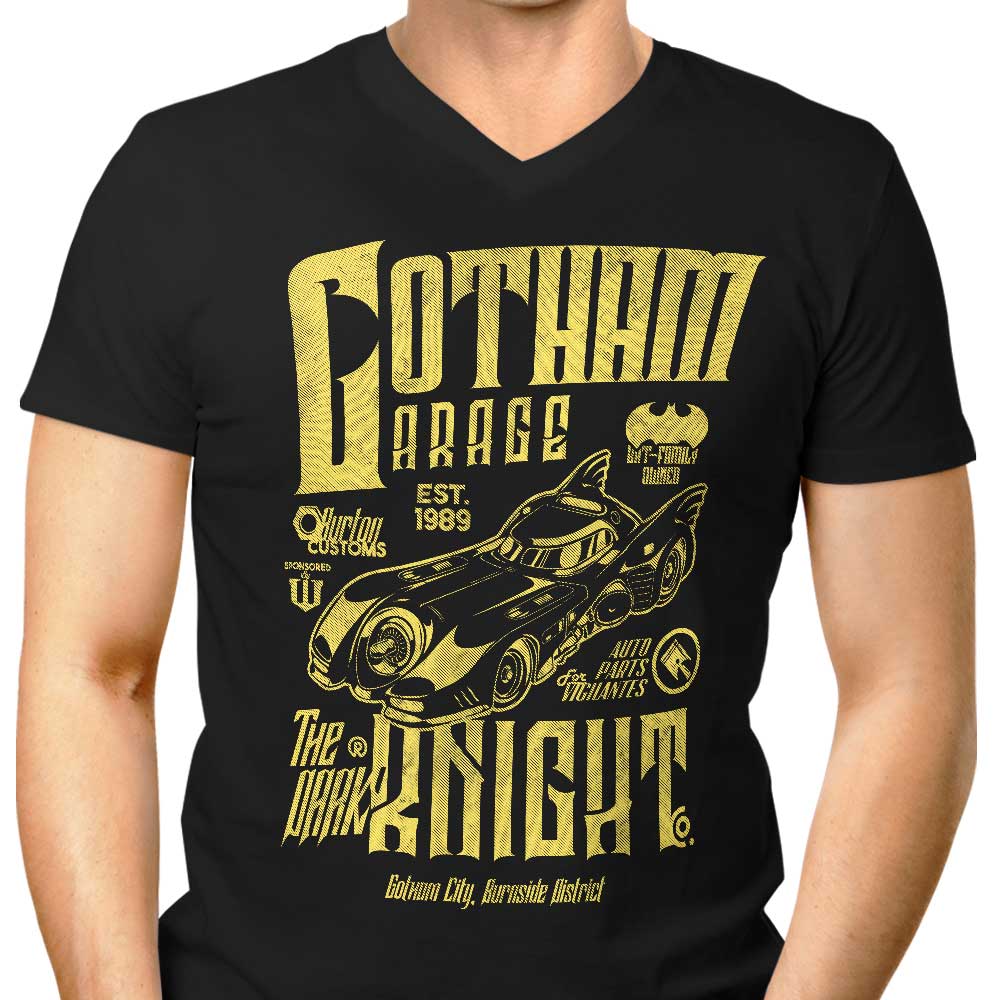Gotham Garage Men's V-Neck - Adult & Kids T-Shirts, Sweatshirts & Hoodies apparel design preview 1