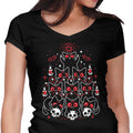 Gothic Christmas Kittens Women's V-Neck - Adult & Kids T-Shirts, Sweatshirts & Hoodies apparel design preview 1