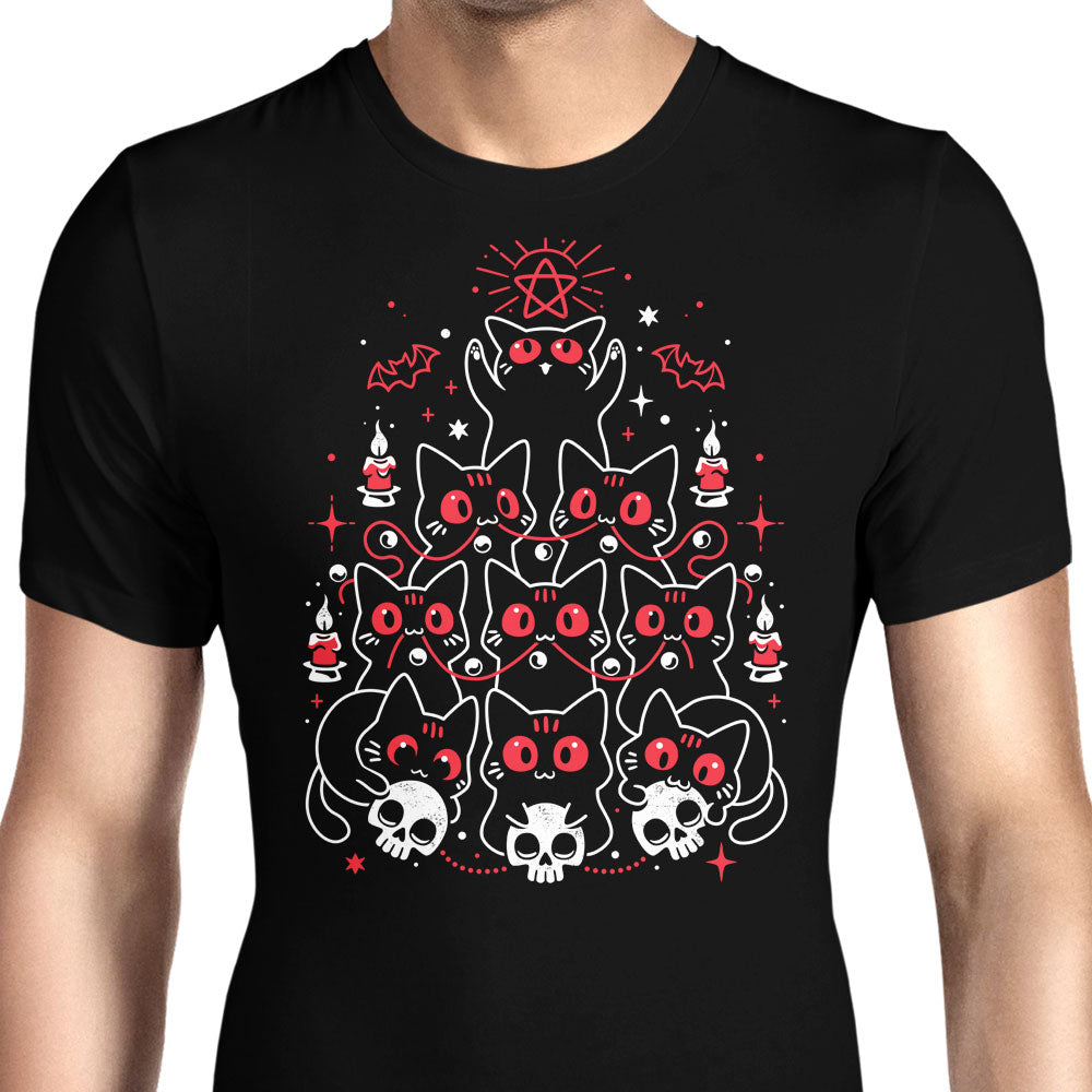 Gothic Christmas Kittens Men's Apparel - Adult & Kids T-Shirts, Sweatshirts & Hoodies apparel design preview 1