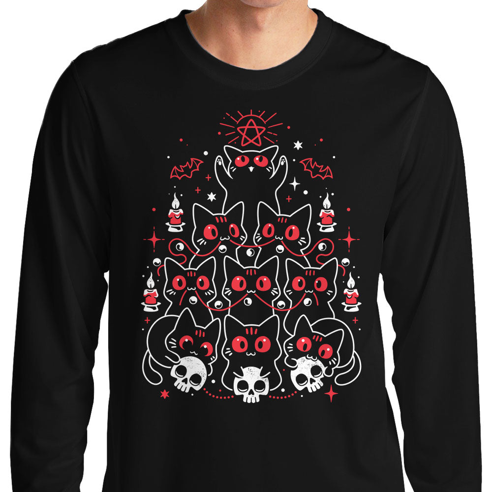 Gothic Christmas Kittens - Adult & Kids T-Shirts, Sweatshirts & Hoodies apparel design preview 1
