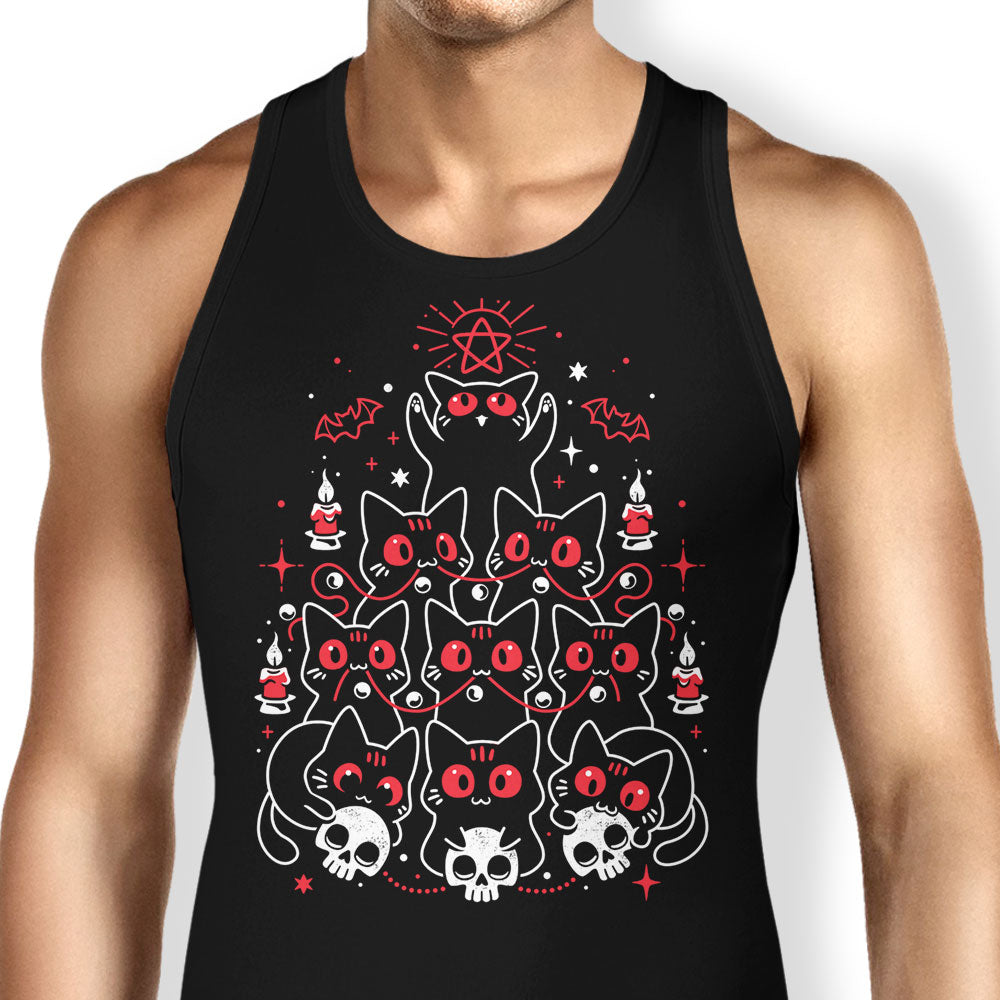 Gothic Christmas Kittens Tank Top - Adult & Kids T-Shirts, Sweatshirts & Hoodies apparel design preview 1