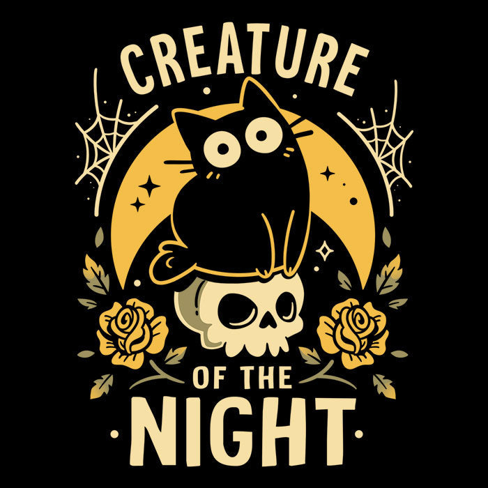Gothic Night Cat Men's Apparel - Adult & Kids T-Shirts, Sweatshirts & Hoodies apparel design preview 2