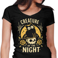 Gothic Night Cat Women's V-Neck - Adult & Kids T-Shirts, Sweatshirts & Hoodies apparel design preview 1