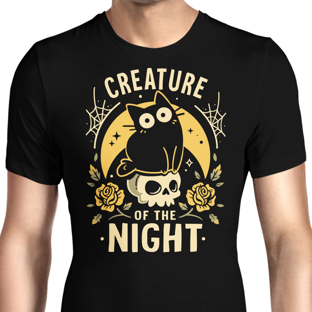 Gothic Night Cat Men's Apparel - Adult & Kids T-Shirts, Sweatshirts & Hoodies apparel design preview 1