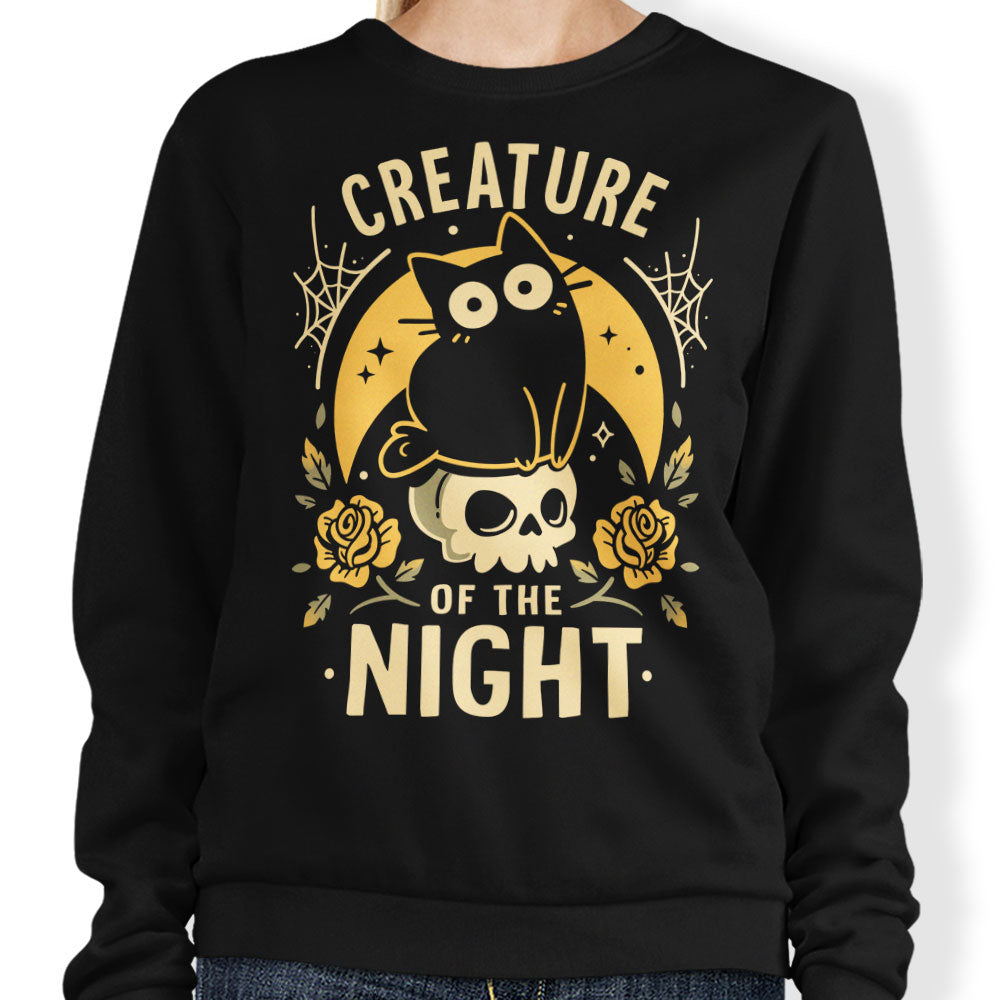 Gothic Night Cat - Adult & Kids T-Shirts, Sweatshirts & Hoodies apparel design preview 1