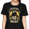 Gothic Night Cat Women's Apparel - Adult & Kids T-Shirts, Sweatshirts & Hoodies apparel design preview 1