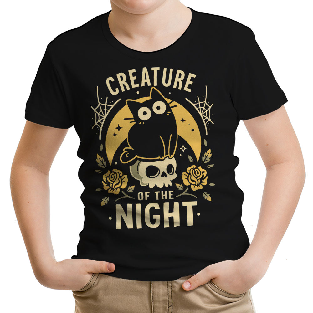Gothic Night Cat Youth Apparel - Adult & Kids T-Shirts, Sweatshirts & Hoodies apparel design preview 1