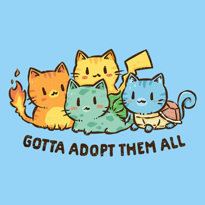 Gotta Adopt 'Em All Tank Top - Adult & Kids T-Shirts, Sweatshirts & Hoodies apparel design preview 2