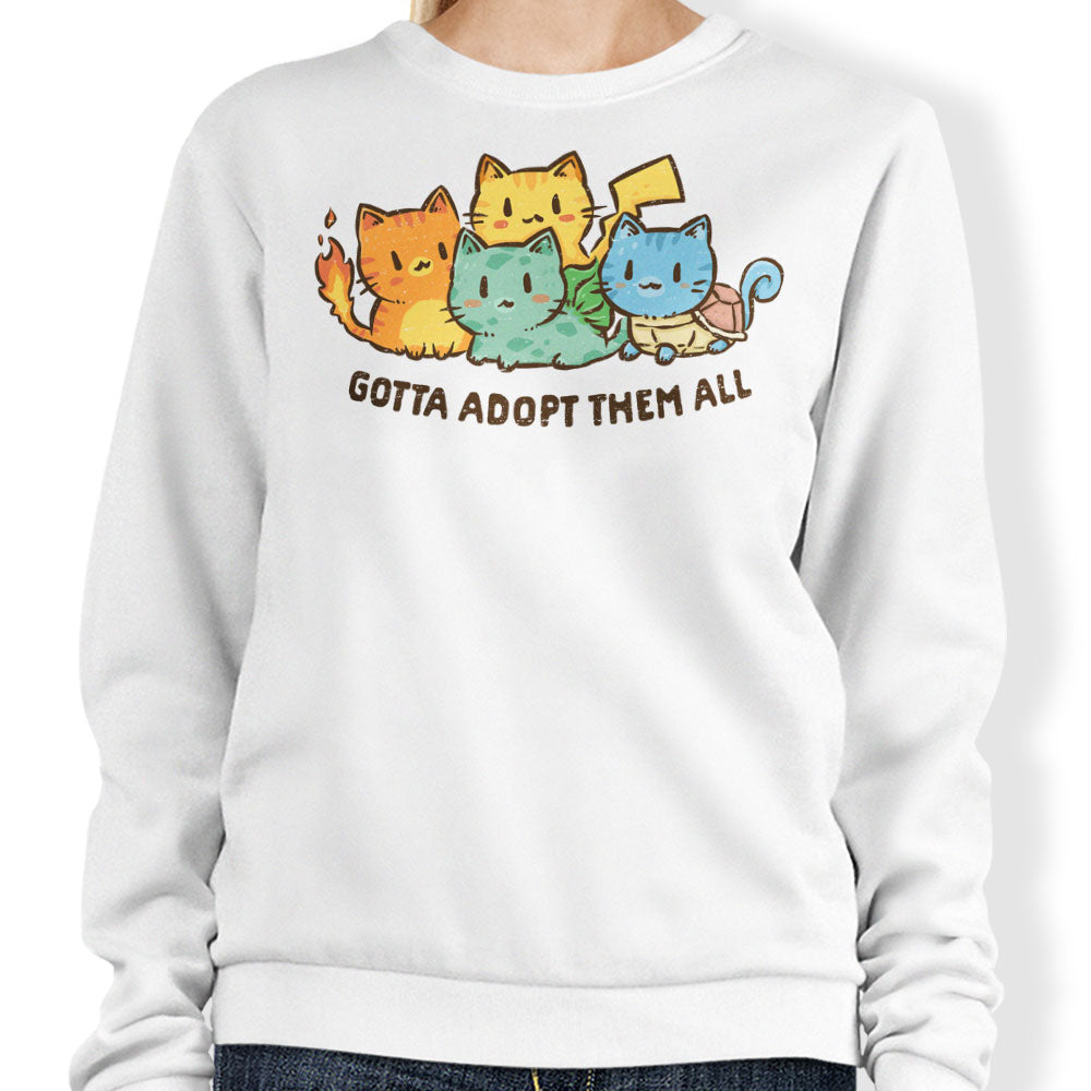 Gotta Adopt 'Em All - Adult & Kids T-Shirts, Sweatshirts & Hoodies apparel design preview 1