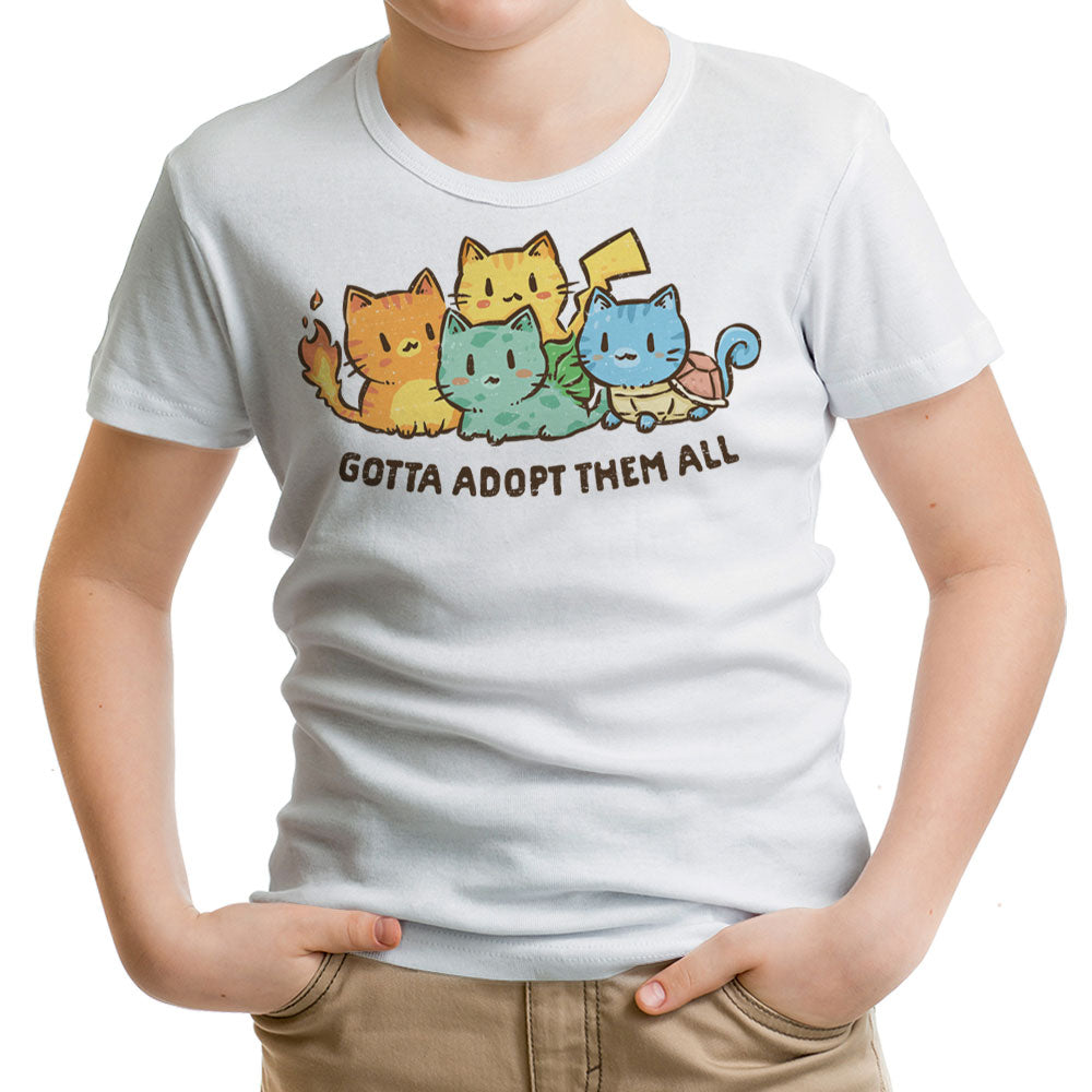 Gotta Adopt 'Em All Youth Apparel - Adult & Kids T-Shirts, Sweatshirts & Hoodies apparel design preview 2