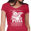 Gozer's Pizza Women's V-Neck - Adult & Kids T-Shirts, Sweatshirts & Hoodies apparel design preview 1