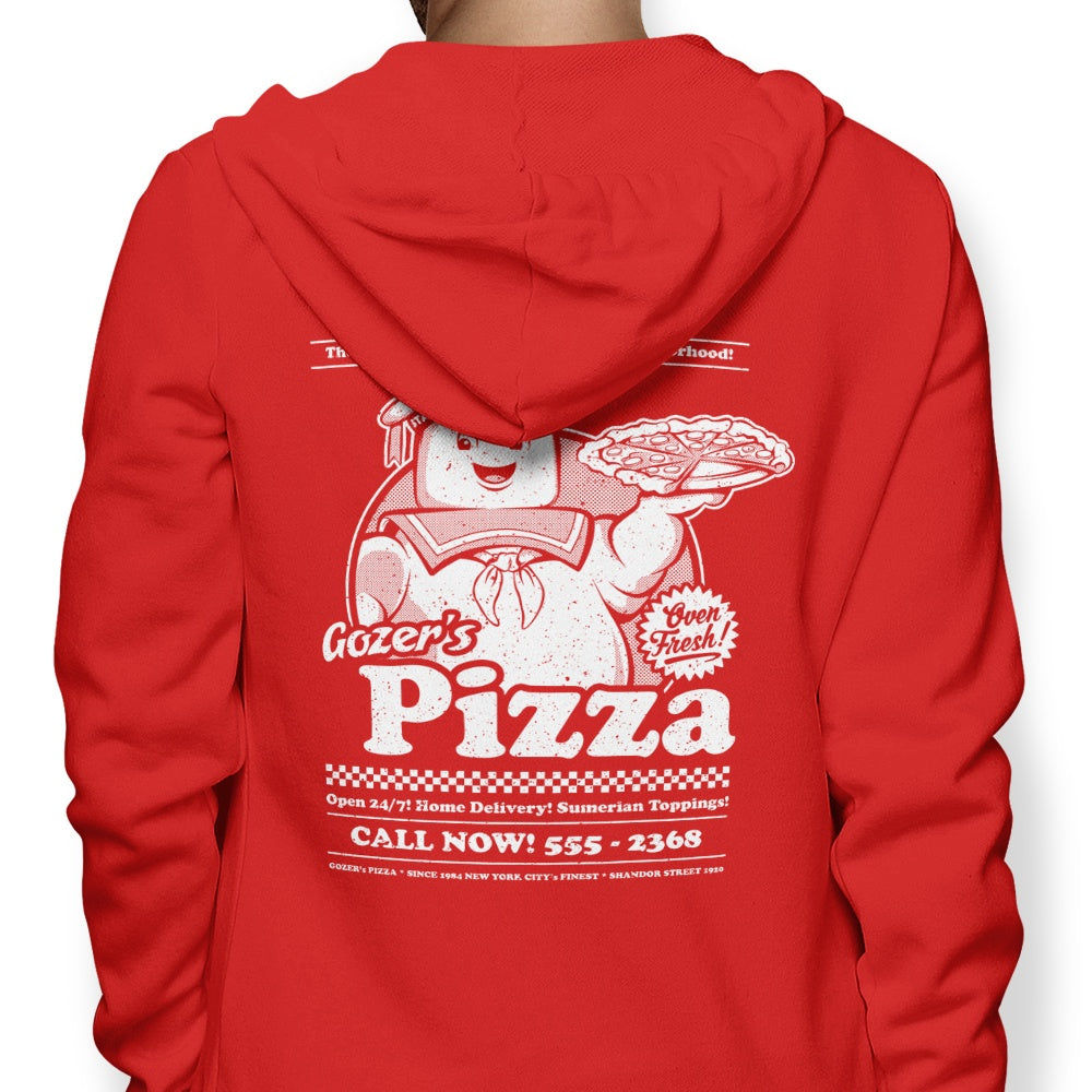 Gozer's Pizza - Adult & Kids T-Shirts, Sweatshirts & Hoodies apparel design preview 1