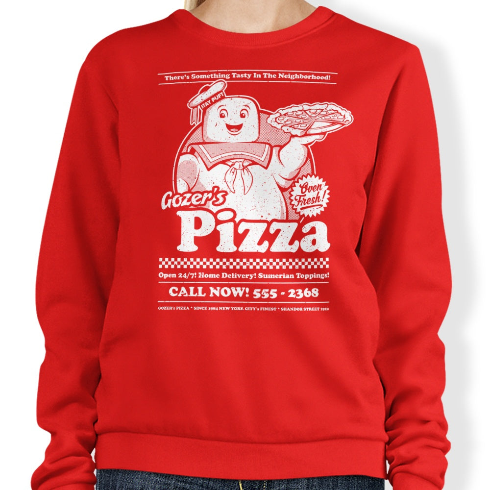 Gozer's Pizza - Adult & Kids T-Shirts, Sweatshirts & Hoodies apparel design preview 1
