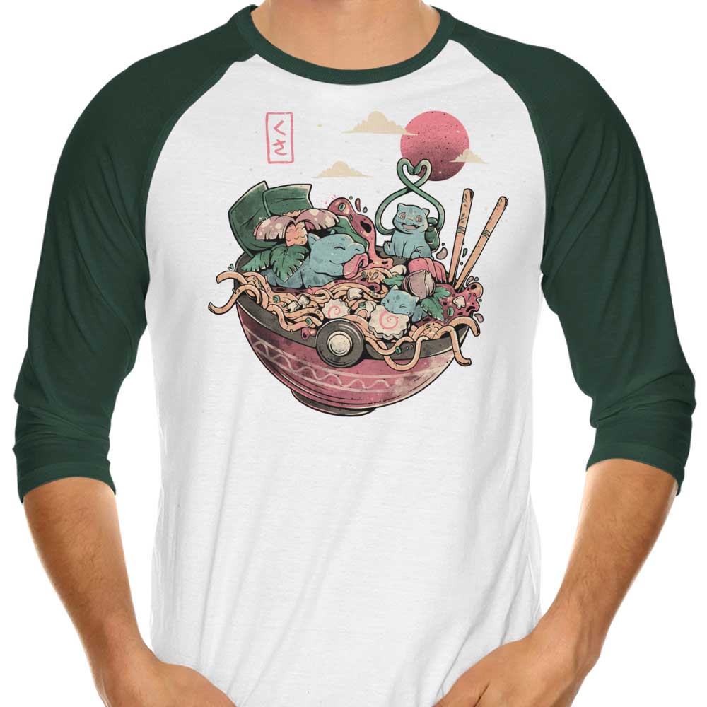 Grass Bowl 3/4 Sleeve Raglan - Adult & Kids T-Shirts, Sweatshirts & Hoodies apparel design preview 1