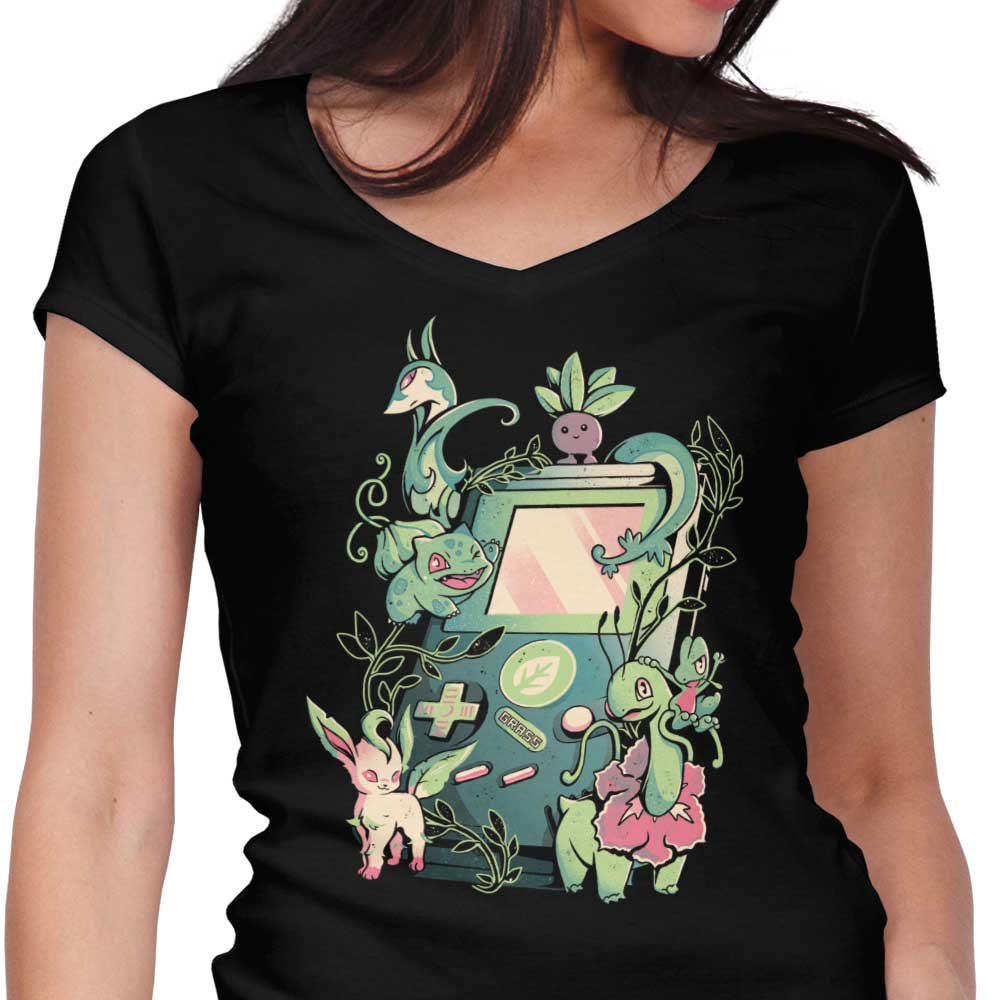 Grass Game Women's V-Neck - Adult & Kids T-Shirts, Sweatshirts & Hoodies apparel design preview 1