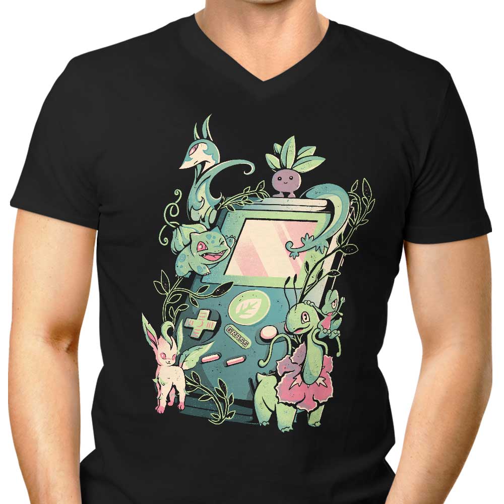 Grass Game Men's V-Neck - Adult & Kids T-Shirts, Sweatshirts & Hoodies apparel design preview 1