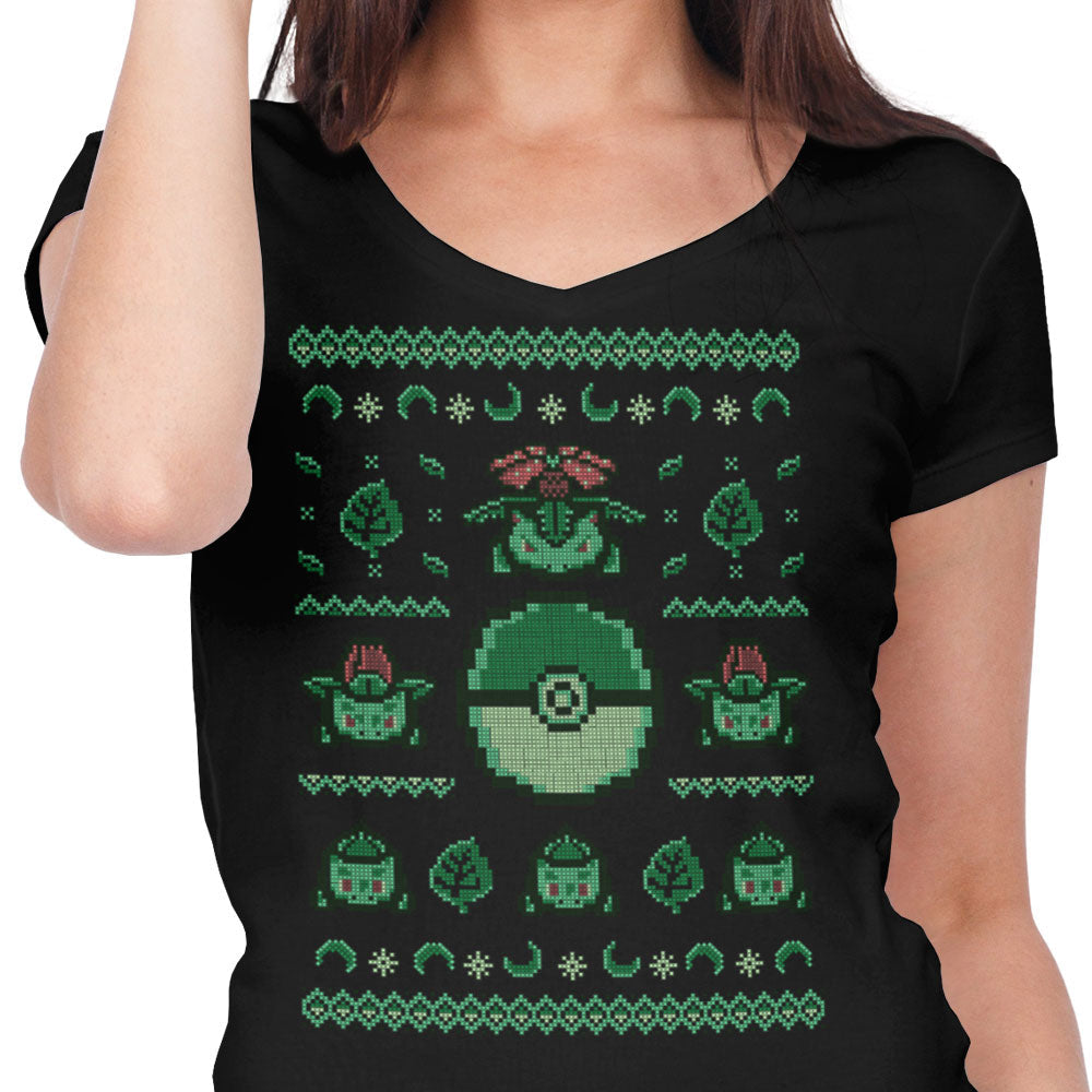 Grass Trainer Sweater Women's V-Neck - Adult & Kids T-Shirts, Sweatshirts & Hoodies apparel design preview 2