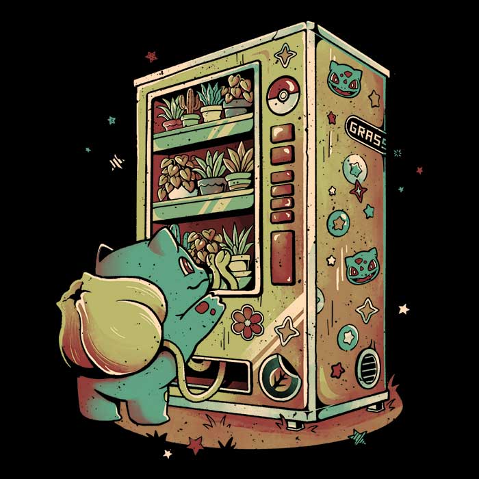 Grass Vending Machine - Adult & Kids T-Shirts, Sweatshirts & Hoodies apparel design preview 2
